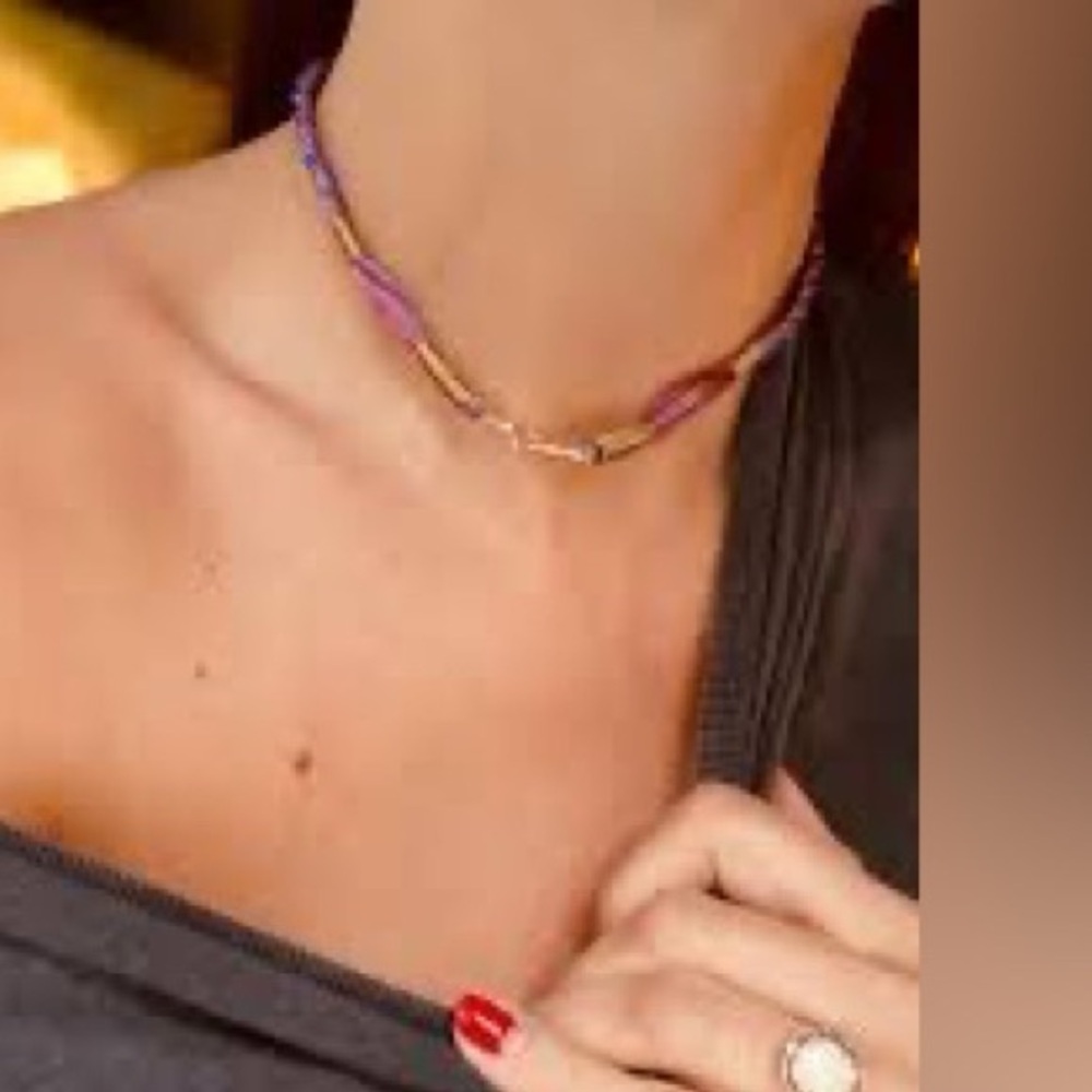 Marie Lichtenberg Purple Rathi cord 37 cm - Picture 3 of 7